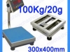 เครื่องชั่งดิจิตอลตั้งพื้นกันสนิม 100kg ความละเอียด20g 