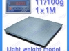 เครื่องชั่งดิจิตอล เครื่องชั่งแบบวางพื้น 1000kg ละเอียด100g ขนาด 1×1 เมตร