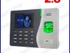 เครื่องสแกนลายนิ้วมือลงเวลา TFT 2.8inch ZK-K20 Internet SSR Fingerprint 